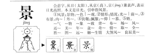 景名字意思|景的意思